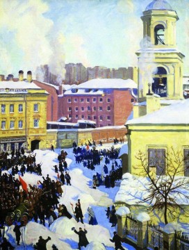 Boris Mikhailovich Kustodiev œuvres - 27 février 1917 Boris Mikhailovich Kustodiev